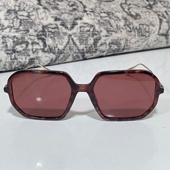 NEW Max & Co Tortoise Square Sunglasses Rose Tint main image 4